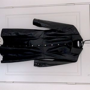 Leather dress from Mango in Spain